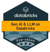Databricks Gen AI LLM Sales badge