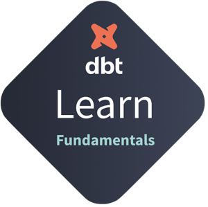 dbt Learn Fundamentals badge
